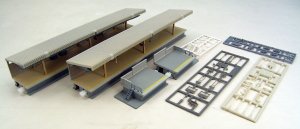 One-sided Flag Stop Platform Set (Model Train)