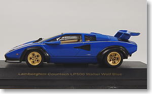 ランボルギーニ カウンタック LP500 W.ウルフ (Lブルー) (ミニカー)