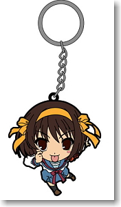 The Melancholy of Haruhi Suzumiya Haruhi Rubber key ring (Anime Toy)