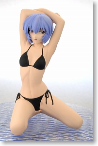 Ayanami Rei Swimsuit Ver.2 (Black Ver.)(PVC Figure)