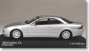 メルセデスベンツ CL Coupe 1999 brilliant silver (ミニカー)