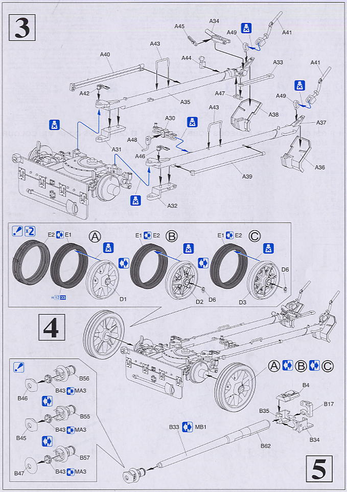 WW.II ドイツ軍 7.5cm対戦車砲 PaK40 w/砲兵セット (プラモデル) 設計図2