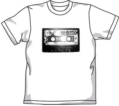 Character Vocal Series HatsuneMix Tape T-shirt White : L (Anime Toy) Item picture1