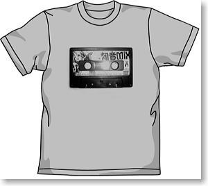 Character Vocal Series HatsuneMix Tape T-shirt M Gray : L (Anime Toy)