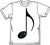 キャラクター・ボーカル・シリーズ 初音ミク音符Tシャツ ホワイト M (キャラクターグッズ) 商品画像1