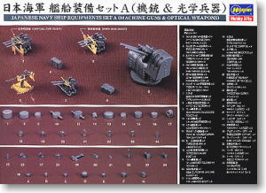 日本海軍 艦船装備 セットA (機銃 & 光学兵器) (プラモデル)