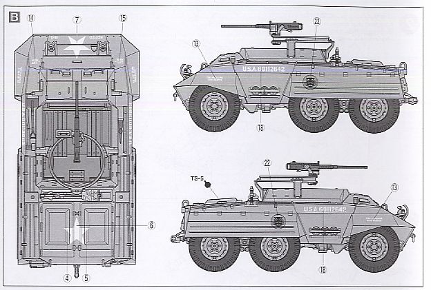 アメリカ M20 高速装甲車 (プラモデル) 塗装3