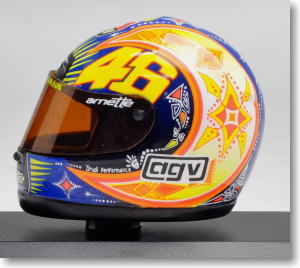 AGV ヘルメット V.ロッシ モトGP 2002 (ミニカー)