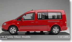 VW CADDY MAXI SHUTTLE 2007 (レッド) (ミニカー)