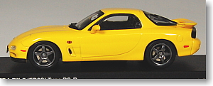 マツダ RX-7 タイプRS-R 1997 (サンバストイエロー) (ミニカー)