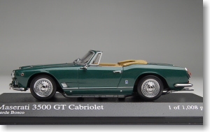 マセラッティ 3500 GT カブリオレ 1961 (グリーン) (ミニカー)