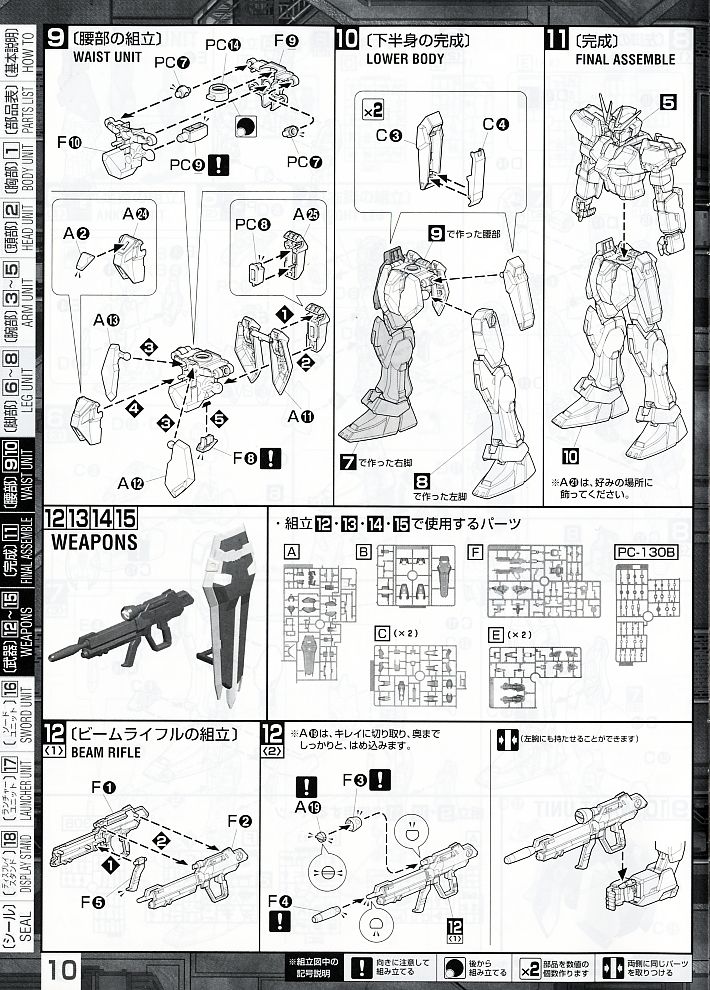 GAT-X105 ランチャー/ソードストライクガンダム (MG) (ガンプラ) 設計図8