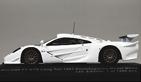 マクラーレン F1 GTR ロングテイル ホモロゲーション 1997 (ホワイト) (ミニカー)