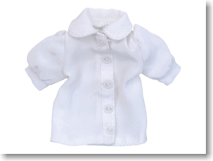 For 23cm Short-sleeved Blouse (White) (Fashion Doll)