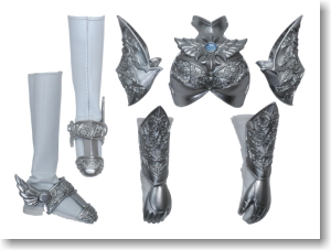 Paladin Armor (Silver) (Fashion Doll)