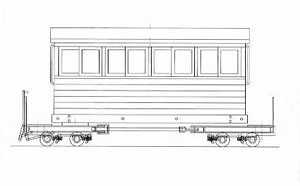 (HOナロー) 木曾森林鉄道 B型客車 (助六タイプ) (組み立てキット) (鉄道模型)