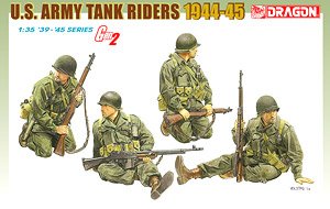 WW.II アメリカ軍 戦車跨乗兵 (フィギュア4体セット) Gen2 1944-45 (プラモデル)