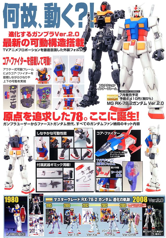 RX-78-2 ガンダム Ver.2.0 (MG) (ガンプラ) 商品画像1