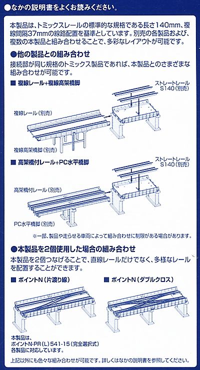 複線ガーダー橋IIセット (緑) (複線PC橋脚・2本付) (鉄道模型) 解説1