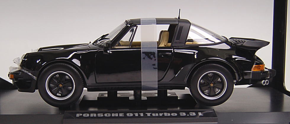 ポルシェ 911 ターボ 3.3L タルガ (1987) (ブラック) (ミニカー) 商品画像1