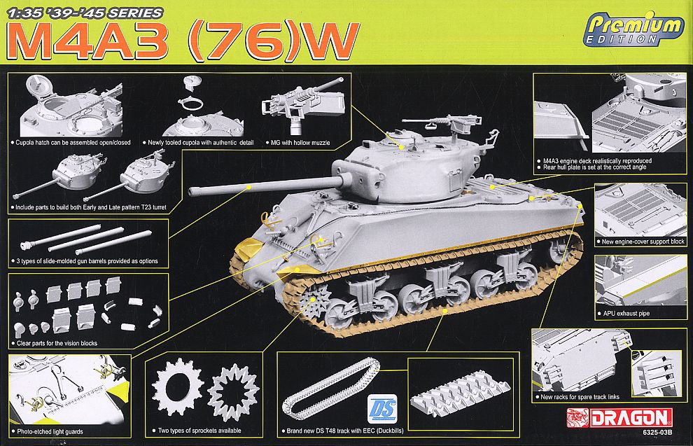WW.II アメリカ軍 M4A3(76)W VVSS シャーマン (プラモデル) 商品画像1