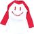 Smile Print T-Shirt (Red/White) (Fashion Doll) Item picture1