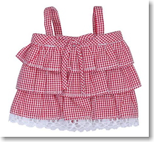 Check Camisole (Red Gingham) (Fashion Doll)