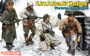 11.Frw.Pz.Gren.Div `Nordland` Vistula-Oder 1945 (4 Figures Set) (Plastic model)