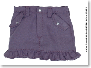 Frill Mini Skirt (Purple) (Fashion Doll)