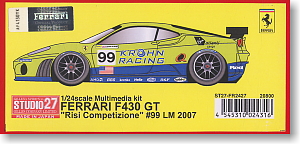 FERRARI F430GT `Risi Competizione` #99 LM 2007 (レジン・メタルキット)