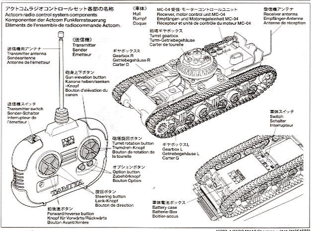 アメリカ M4A3シャーマン戦車 (4chユニット付) (ラジコン) 設計図14