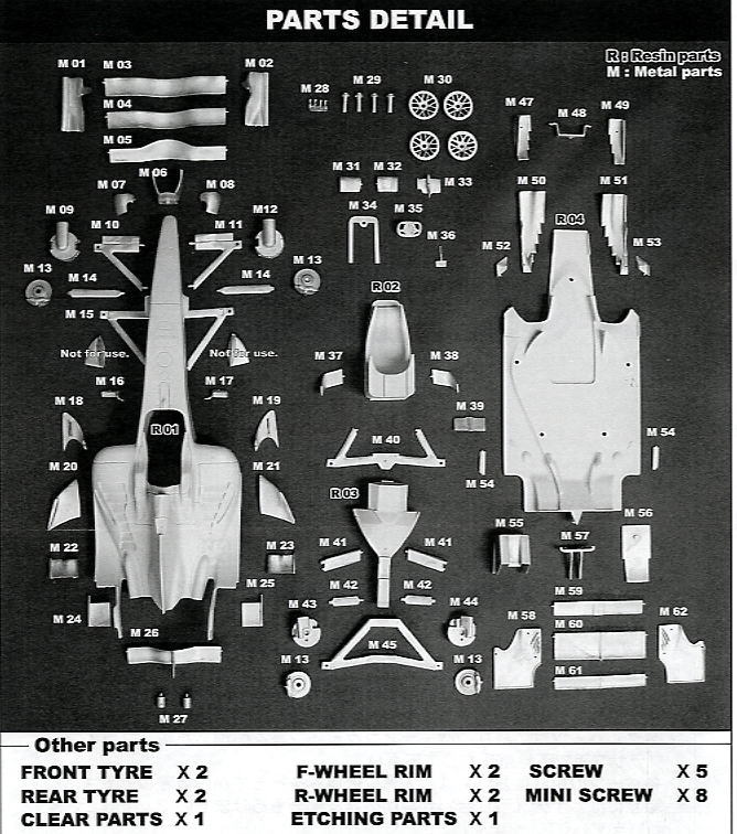 Honda RA108 GP of MONACO (レジン・メタルキット) 設計図4