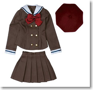 For 60cm Sailorjacket-style School Uniform Set (Brown) (Fashion Doll)