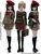 For 60cm Sailorjacket-style School Uniform Set (Brown) (Fashion Doll) Other picture1