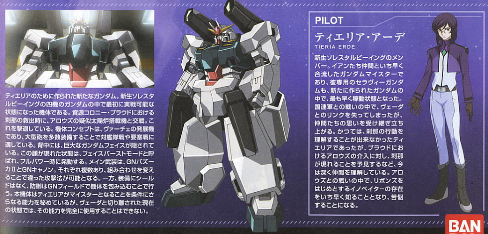 セラヴィーガンダム (HG) (ガンプラ) 解説1