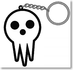 Soul Eater Face of The God of Death Rubber Key Ring (Anime Toy)