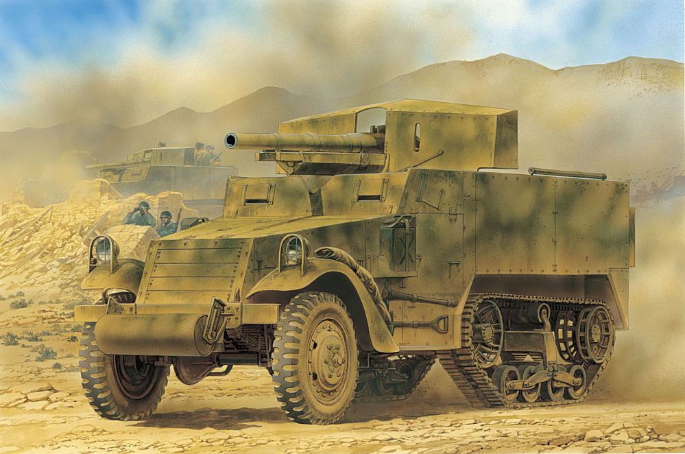 WW.II アメリカ陸軍 M3 75mm 対戦車自走砲 (GMC) (プラモデル) 商品画像1