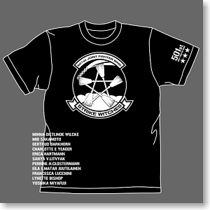 Strike Witches Strike Witches T-shirt Black M (Anime Toy)