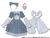 PN Alice Dress Set (Gray) (Fashion Doll) Item picture1
