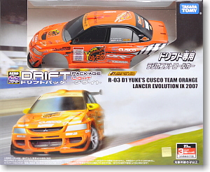 Drifting Package Light R03 D1 Yuke`s Cusco Team Orange  Lancer Evolution IX (RC Model)
