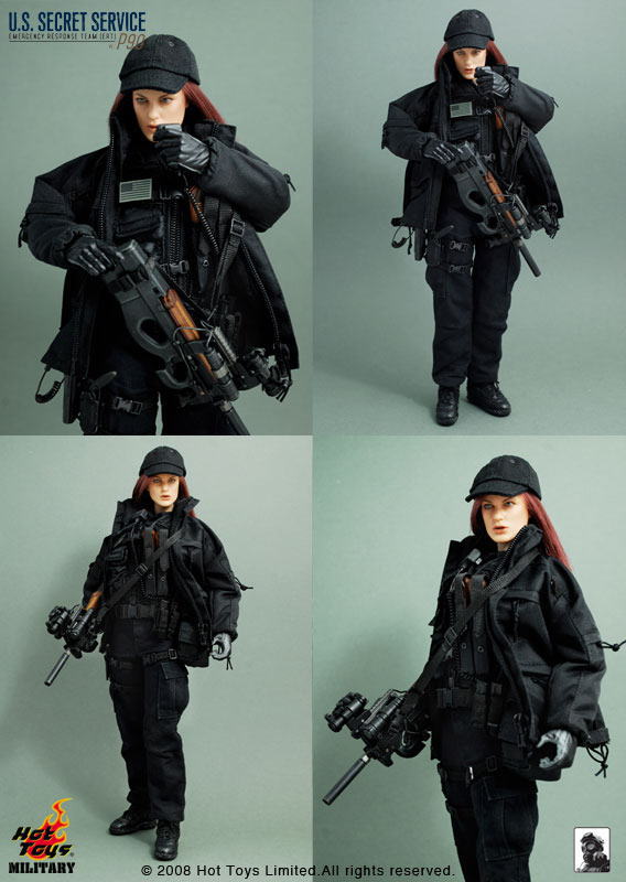 アメリカ合衆国 シークレットサービス 緊急対応部隊 女性隊員(Ｐ90サブマシンガン付属) 商品画像5