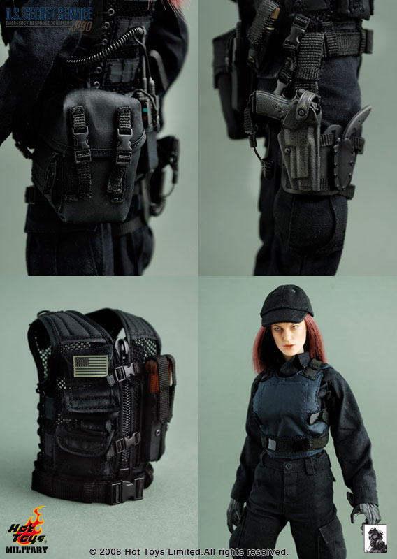 アメリカ合衆国 シークレットサービス 緊急対応部隊 女性隊員(Ｐ90サブマシンガン付属) 商品画像6