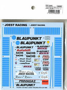 Porsche 962C Joest #7/8 LM1989 Spare Decal (Model Car)