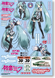 GSRキャラクターカスタマイズシリーズ 初音ミク 1/10scale用シールセット01 (キャラクターグッズ)