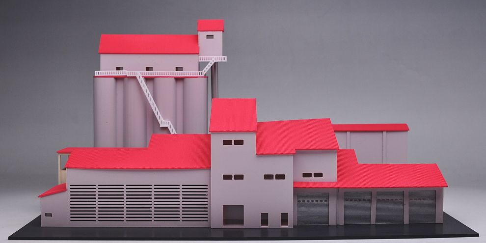 農業倉庫(米原付近バージョン) (鉄道模型) 商品画像1