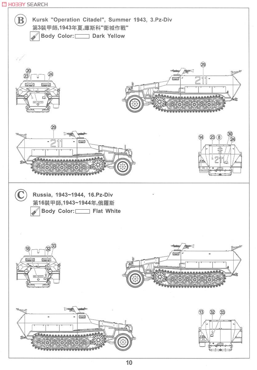 Sdkfz251/1 Type C Half-track (Plastic model) Color3