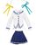 D.C.II Kazami School Uniform Mini Costume Shirakawa Nanaka  Portrait Included Version (PVC Figure) Item picture2