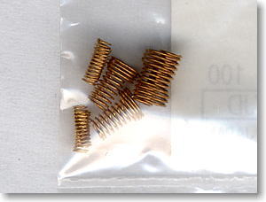 【 JS14 】 集電スプリング (L(長さ)＝3.5mm・段付) (4個入り) (鉄道模型)