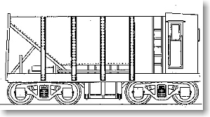 16番(HO) 秩父鉄道 ヲキフ100 鉱石運搬車 リベットタイプ (1輌セット) (組み立てキット) (鉄道模型)