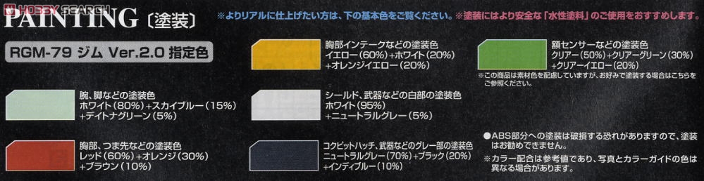 RGM-79 ジム Ver.2.0 (MG) (ガンプラ) 塗装1